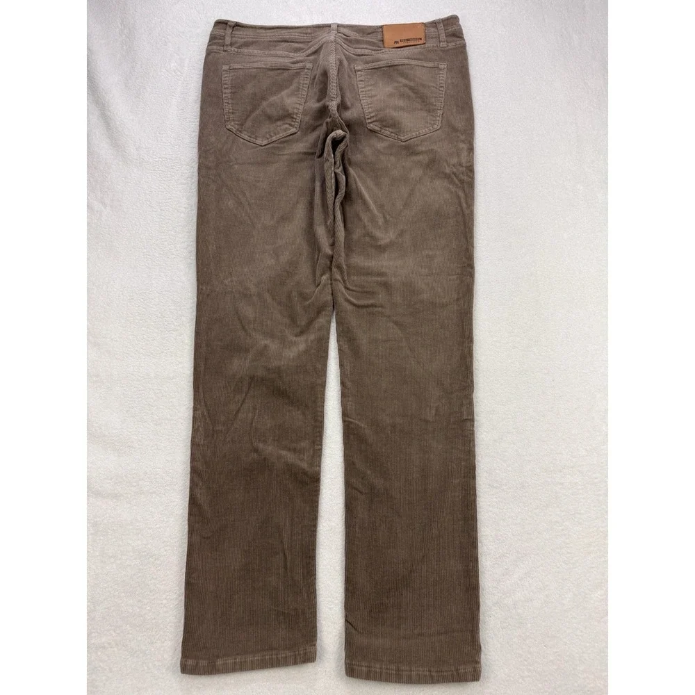 Normal Brand Corduroy Pants Men 34x34 Brown Straight Wale‎ Cord 5 Pocket